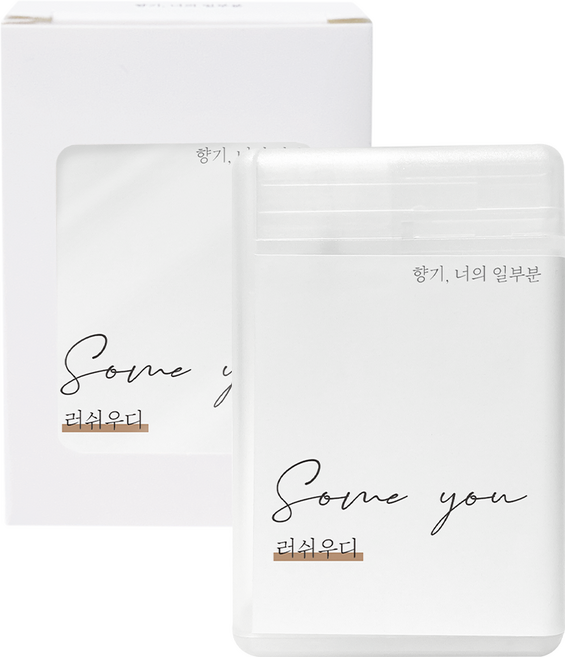 썸유 포켓 섬유향수 드레스퍼퓸, 러쉬우디, 20ml, 1개