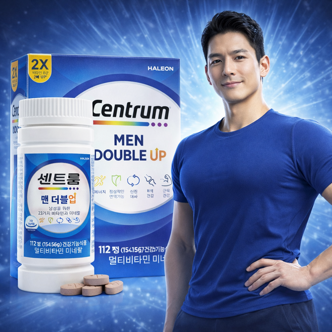 센트룸 포 맨 더블업 멀티 비타민 미네랄, 1세트, 112정