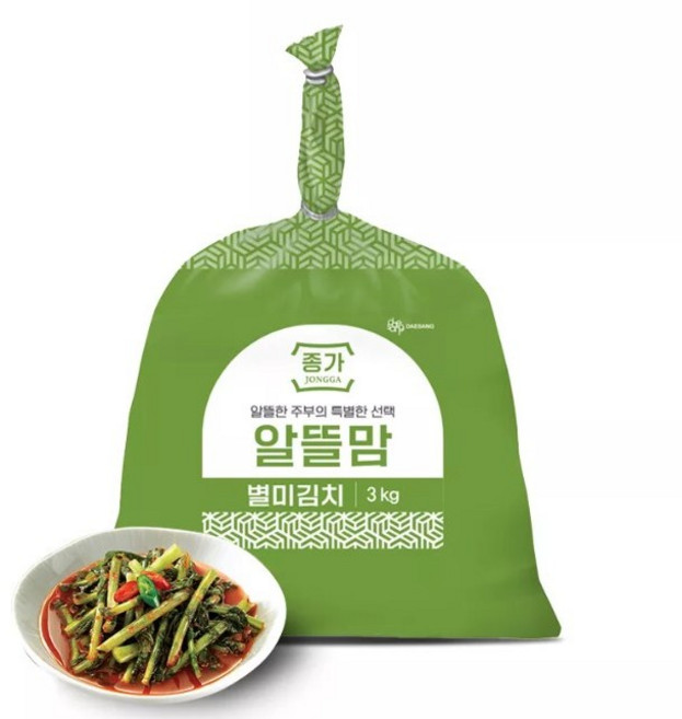 종가 알뜰맘 열무김치, 3kg, 1개