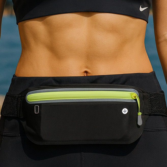 쿠프즈 고급형 초경량 마라톤 방수 와이드 런닝 러닝 벨트 플립 벨트 힙색
