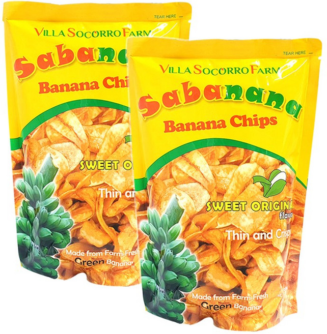 필리핀 사바나나 바나나칩, 100g, 2개