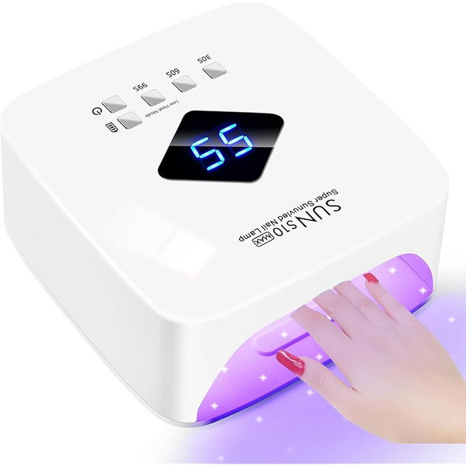 최신 충전식 젤네일 라이트 ARREBOL 120W 충전식 젤네일 라이트 LED UV 라이트 레진용 무선 LED 라이트 네일 3계단 타이머 경화 라이트 고속 경화 레진 라이트 전 젤, 1개