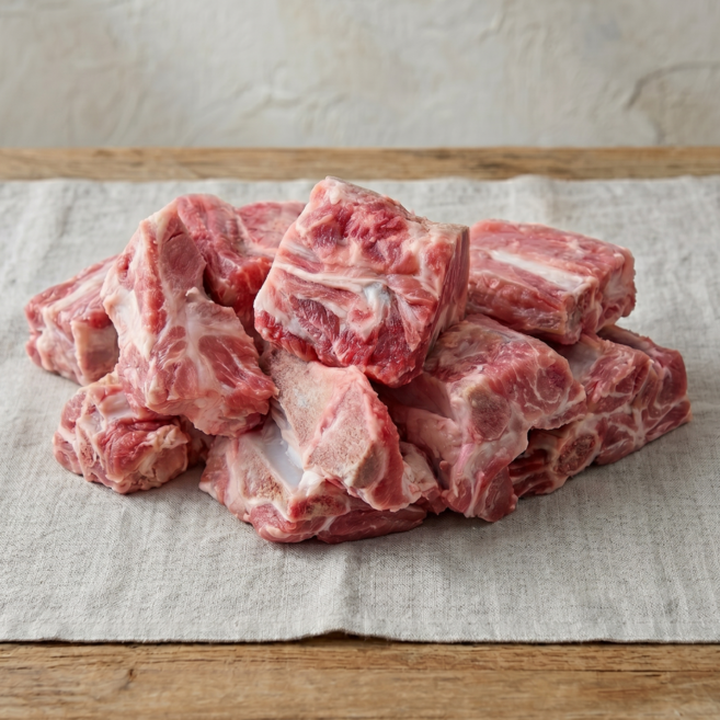 한돈 국산 돼지 등뼈, 1박스, 3kg