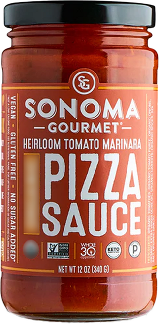 소노마구오메이 피자 소스 플럼 토마토 마리나라 글루텐 프리, 340g, 1개