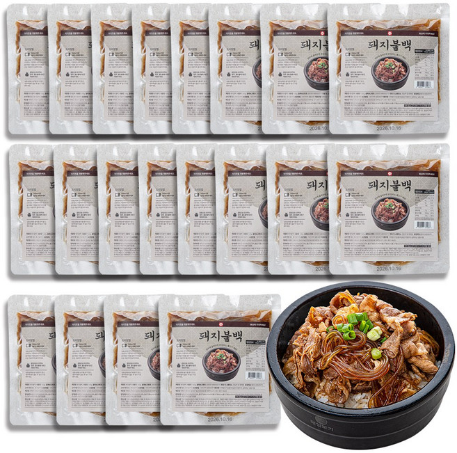 씨에프 간단 간장 돼지불고기 부타동, 20개, 140g