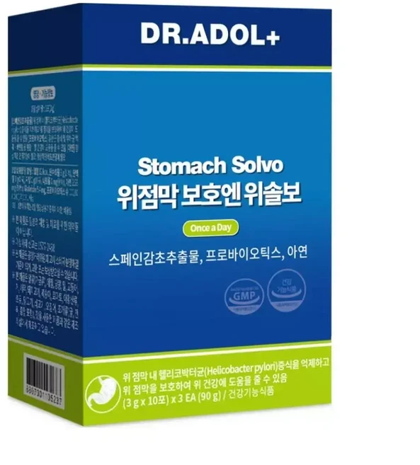 닥터아돌 위솔보 위점막보호 헬리코박터균 억제 여성질 유산균 유래 위슬보 30포 MJ, 1개, 30