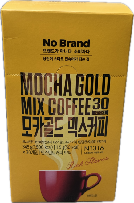 노브랜드 모카골드믹스커피, 345g, 30개입, 3개
