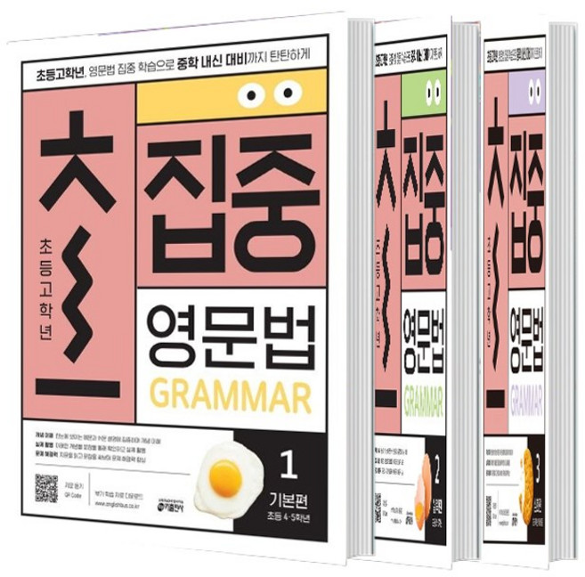 초집중 초등 고학년 집중 영문법 1+2+3 세트 (총3권)