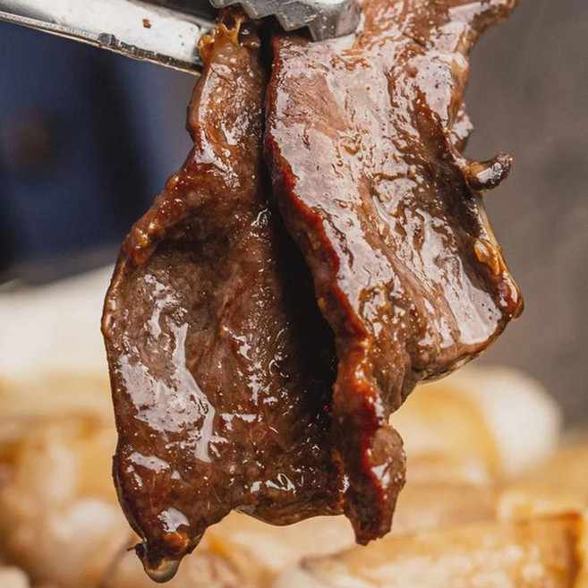 (배터짐) 셰프 깔끔손질 한우 양념 소염통+고기앤 퐁당소스 다섯개 (일요일&당일발송), 5개, 200g