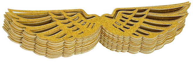 25PCS 날개 초콜릿 컵케익 토퍼 골드 마법사 생일 장식 파티 스니치 웨딩 케이크, 02 A01