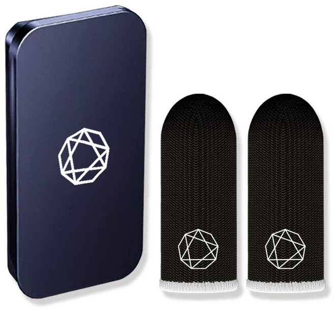 어썸컨셉 스마트폰 하이엔드 게이밍 터치 골무 모바일, 1세트, 블랙