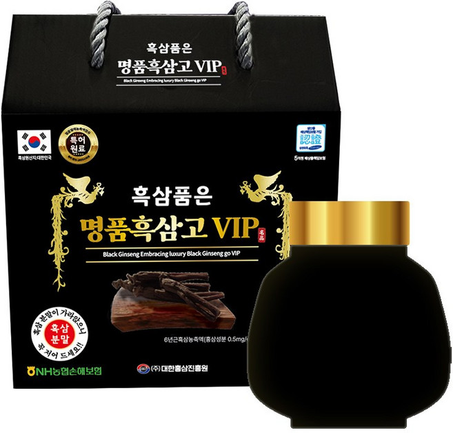 흑삼품은 명품흑삼고 VIP 프리미엄 대용량 흑삼 대한홍삼진흥원, 1개, 500g
