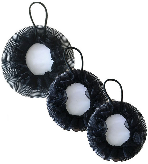 머리끈 내장 헤어 망 승무원 머리망 간호사 면접 발레