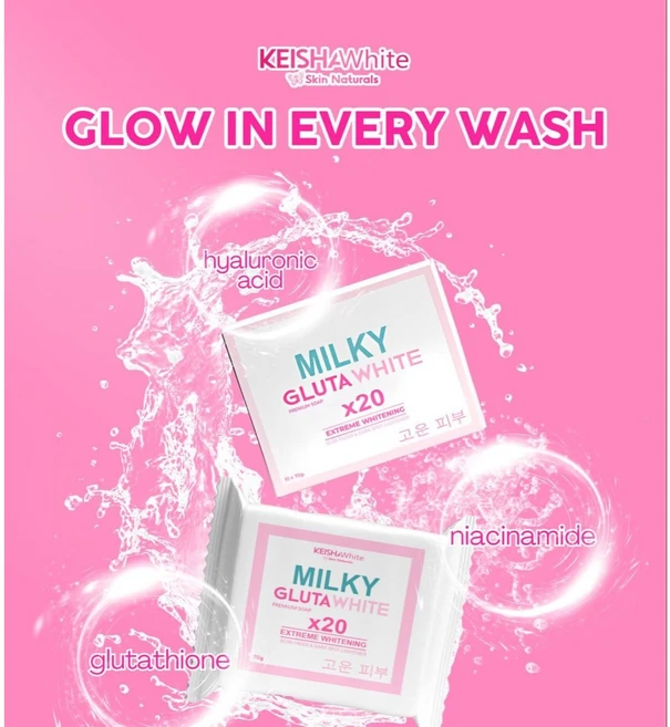 Keisha White Milky Soap키샤 화이트 밀키 비누, 3개입, 70g - 쿠팡