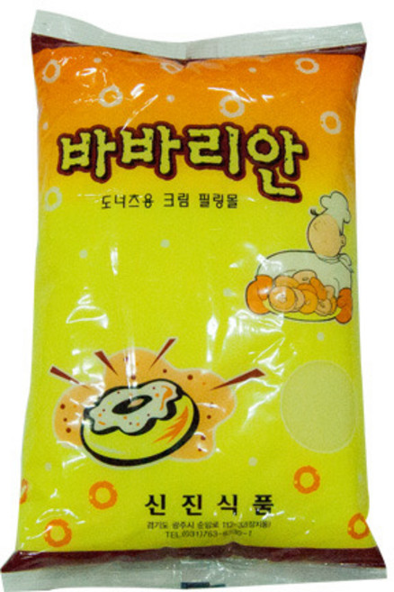신진 바바리안 슈크림 필링, 3kg, 3개