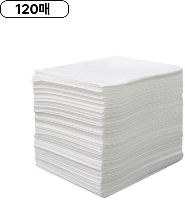 일회용 침대시트 방수 1봉 60매 80x180cm, 화이트, 2봉(120매)