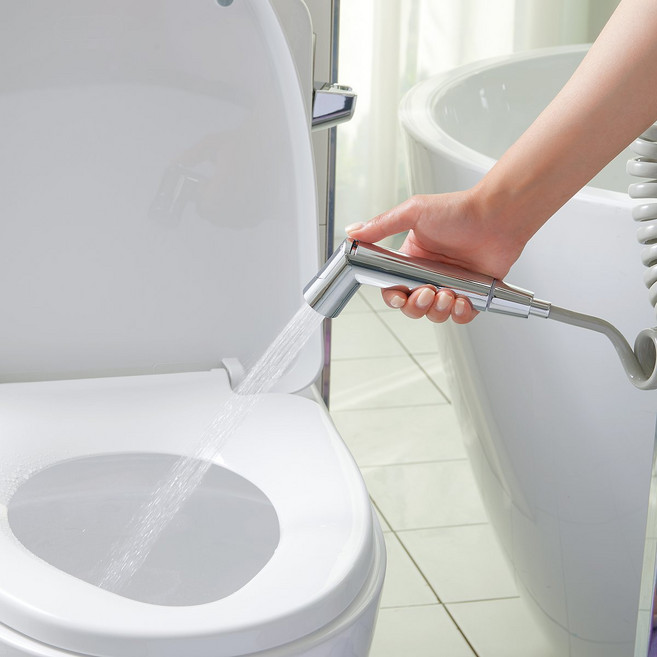 [JAJU/자주] 수압 조절 욕실 스프레이건 FR, 1개, 실버