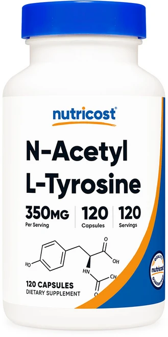 뉴트리코스트 N-Acetyl L-Tyrosine 350mg 캡슐, 120정, 1개 - 쿠팡