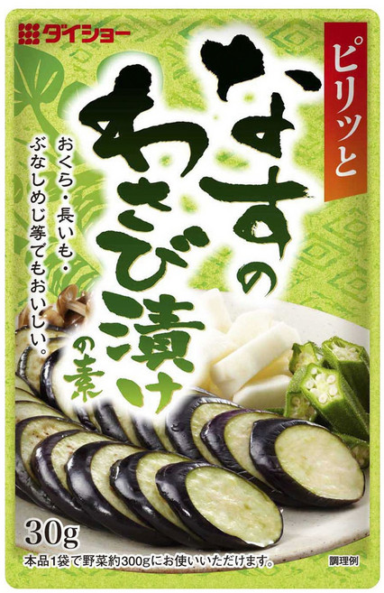 다이쇼 가지의 와사비절임 재료, 1개, 30g