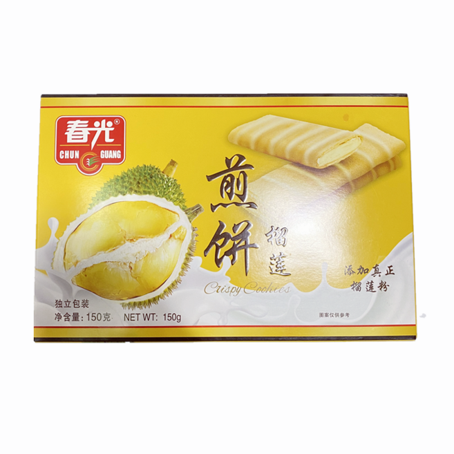 터보마켓중국식품 춘광 두리안맛 전병과자 젠삥 중국과자, 1개, 150g