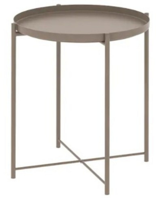 이케아 GLADOM 글라돔 트레이 테이블 45x53 cm 협탁 사이드 보조 소파, 다크그레이베이지 105.137.64