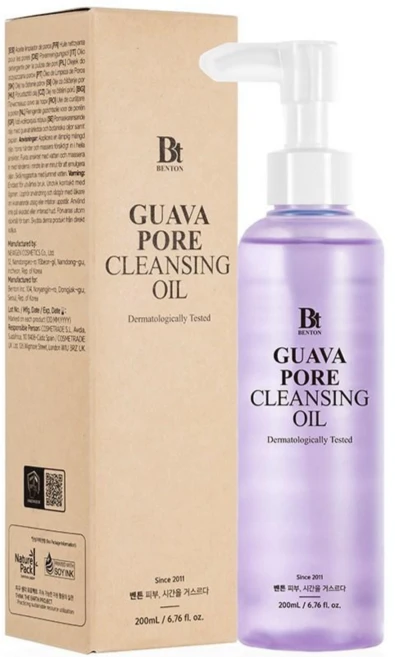 벤튼 1회 사용 피지 46% 개선 구아바 블랙헤드 모공 클렌징 오일, 1개, 200ml - 쿠팡