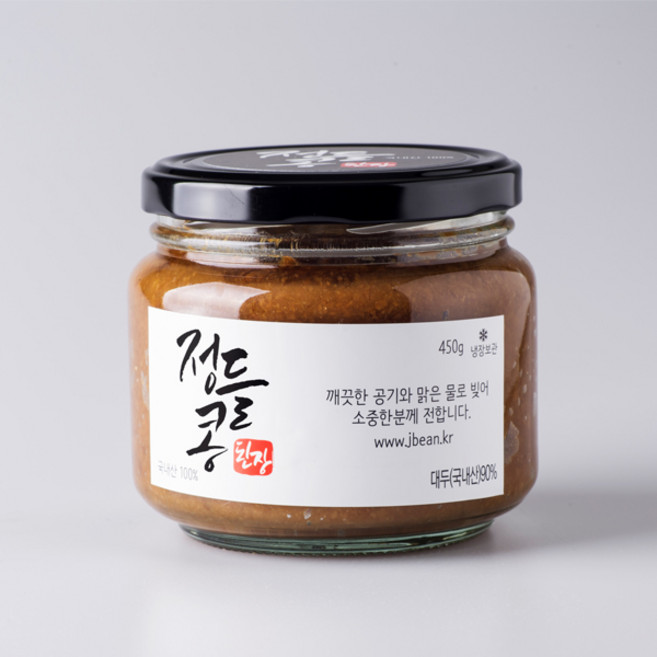 강화도 재래된장 정들콩 수제된장 450g, 단품, 단품