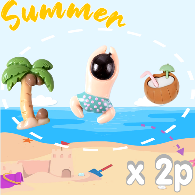 뷰티앤몬스터 여름 비치 수영 캐릭터 파츠