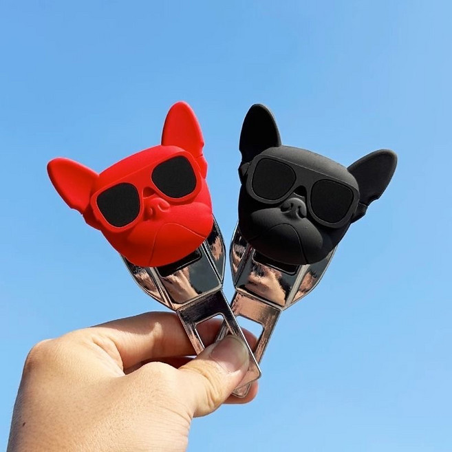 귀여운 캐릭터 자동차 안전벨트 커버 임산부 벨트 연장클립, 1개, 강아지