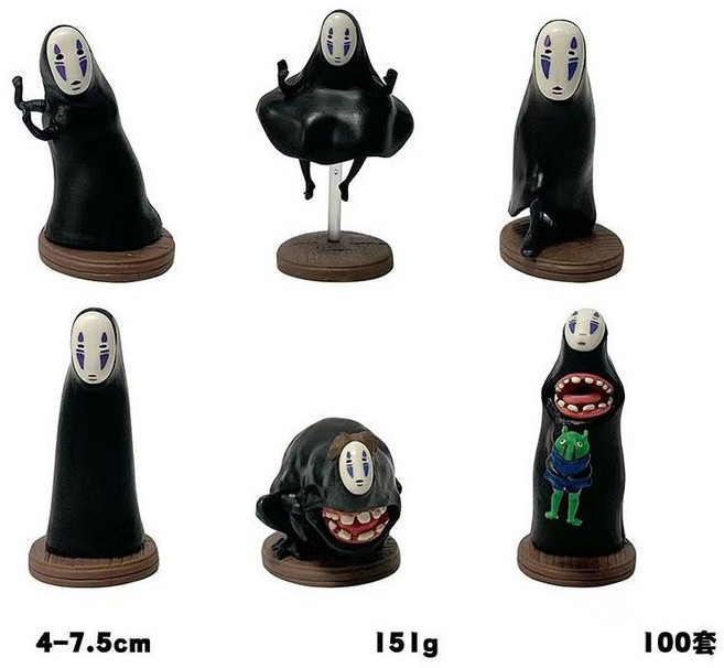 센과치히로의행방불명 명장면 가오나시 스탠드피규어, 가오나시 6종풀세트, 1개