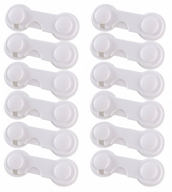 파라디 서랍장 안전 잠금 장치, 12개, 화이트