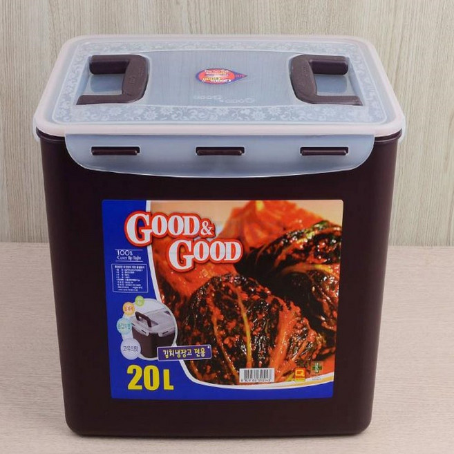 레비바 손잡이 김치통 보관, 20L, 1개