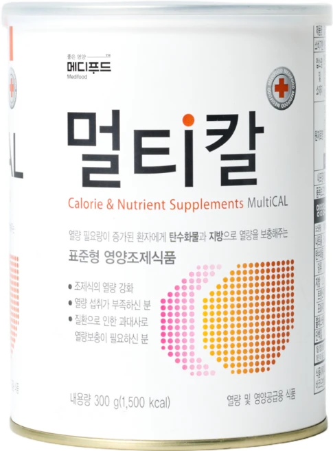 메디푸드 멀티칼 탄수화물 지방 보충제 300g 캔 - 쿠팡