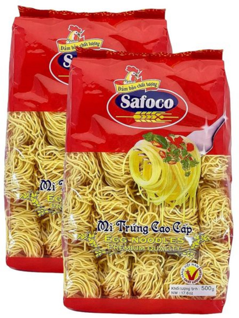 계란국수 계란면 사포코 에그 베트남 국수 500g (2팩) 빠르고 다재다능 아시아 국수로 맛있 가정 요리 즐길 수 있습니다, 2개