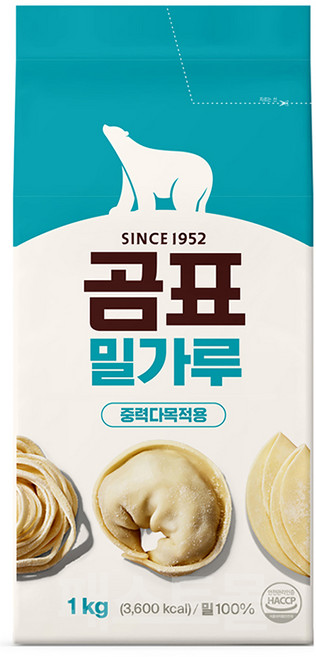 곰표 밀가루 중력다목적용, 1kg, 1개