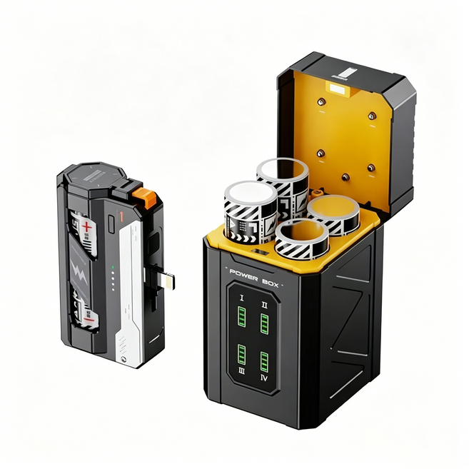 Wh標示 可上飛機 分離式行動電源 22.5W雙向快充 20000mAh 可換電池 口袋充電寶 TYPE-C/Lightning, 行動充, Type-C-10000毫安（帶智慧充電倉）