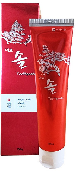 미르솔 치약 150g 천비솔치약 적송치약 천연잇몸치약 불소없는치약, 1개