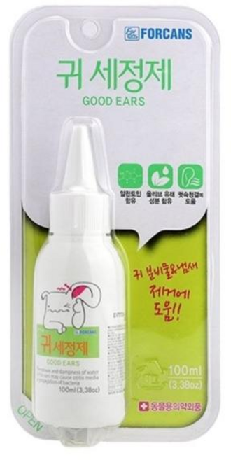 강아지 전용 귀 청소 클리너 세정제100ml