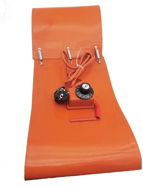 맞춤형 전기 오일 드럼 실리콘 가열 벨트 실리콘 밴드 드럼 히터 실리콘 고무 히터 오일 가스 탱크 금, 39) 120x970mm 300W - 220V CN P