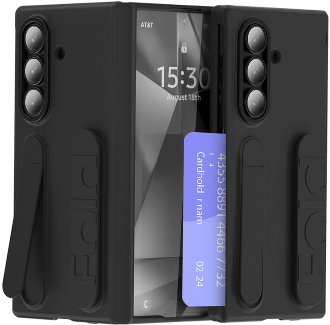 HEZO헤조 갤럭시 Z 폴드 카드수납 힌지보호 거치대 멀티 케이스