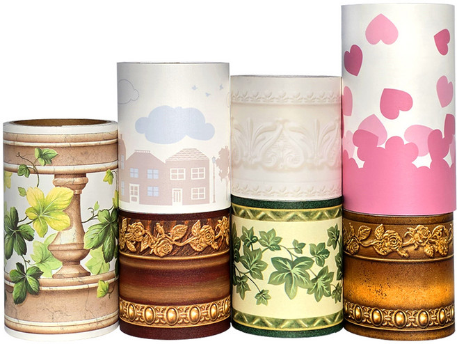 현대 프리미엄 띠시트지 몰딩띠벽지, 07.아이비(HT20950)