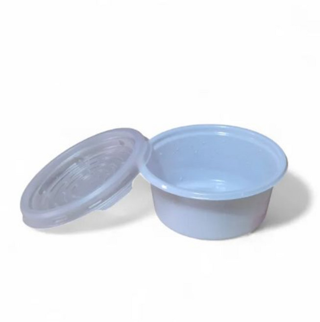 다용도컵 신형 JH 68파이 소 백색 배달 포장 소스컵 양념 용기, 200세트, 1개