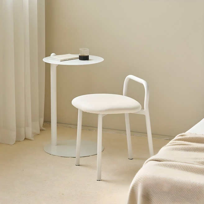 메종드꼼마 멜로우 스툴, 파우더화이트, 1개