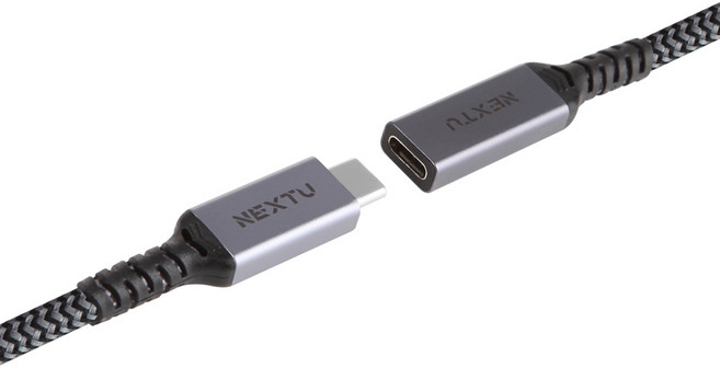 NEXT-1727CF-100W USB-C CM/CF 100WPD 고속충전 데이터 연장케이블 1M, 검정색, 1개