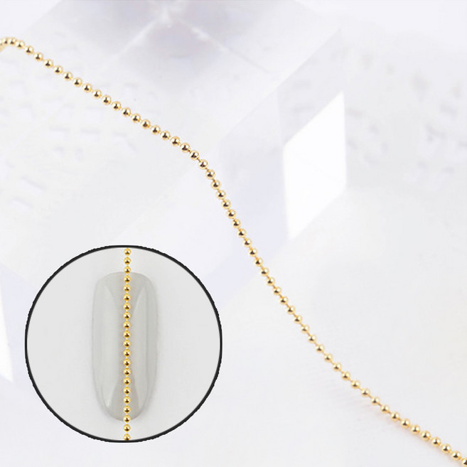 빠끄네일 네일파츠 픽시스톤, 1개, 참체인(골드)