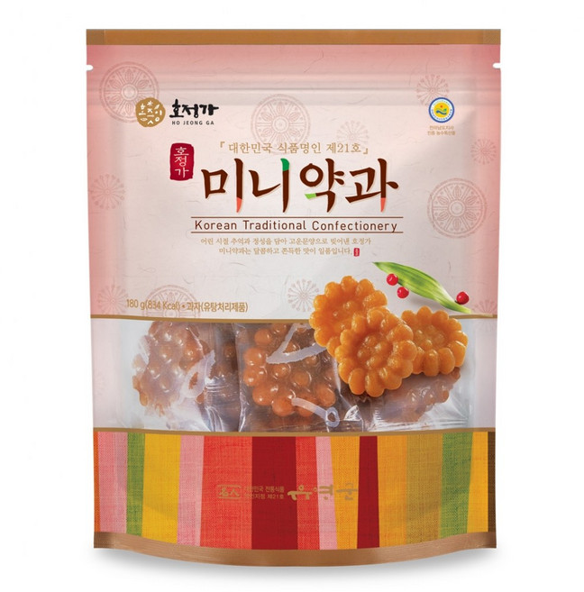 [식품명인 21호] 유영군 미니약과, 180g, 1세트