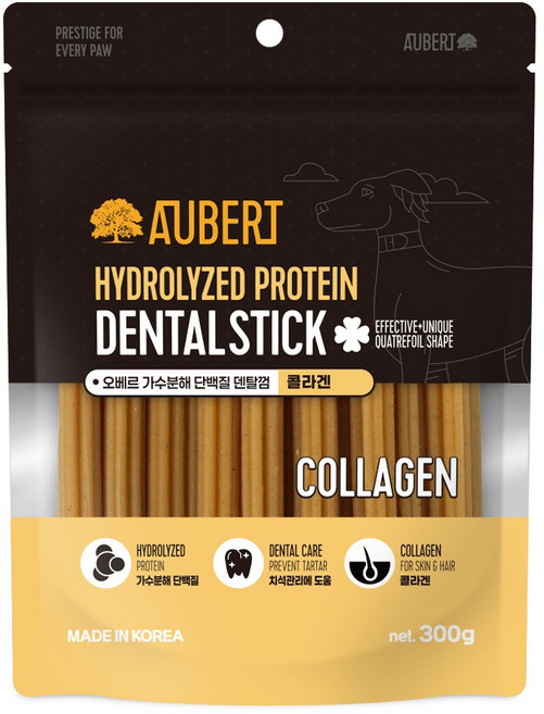 오베르 가수분해 강아지 덴탈스틱, 1개, 300g, 콜라겐