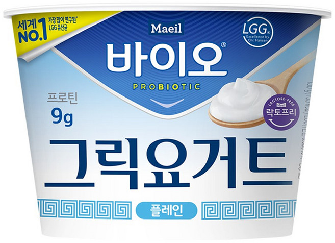 매일 바이오 락토프리 플레인 그릭요거트, 3개, 150g