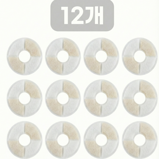 웨이백홈 강아지 고양이 정수기 필터, 12개