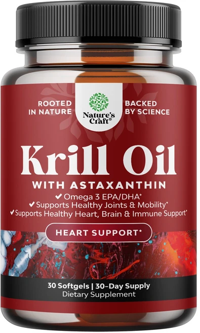 네이처스크래프트 크릴 오일 아스타잔틴 소프트젤, 1개, 30정 - 쿠팡